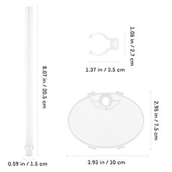 4 st Dockor Stativ Klar Dockor Stöd Stativ Actionfigur Hållare Stativ Display Rack Transparent Modeller Visa Stativ