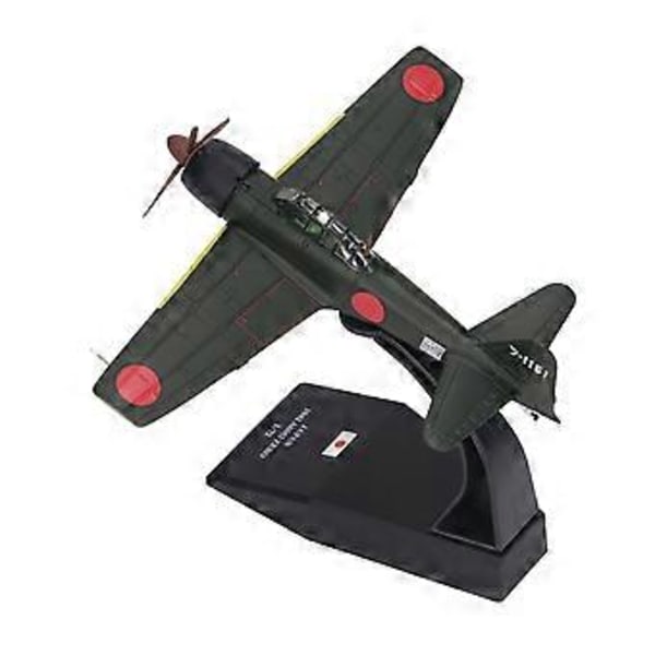 1:72 Jagerflymodell i støpt metall, hjemmedekorasjon, samleobjekt, jagerflymodell med stativ