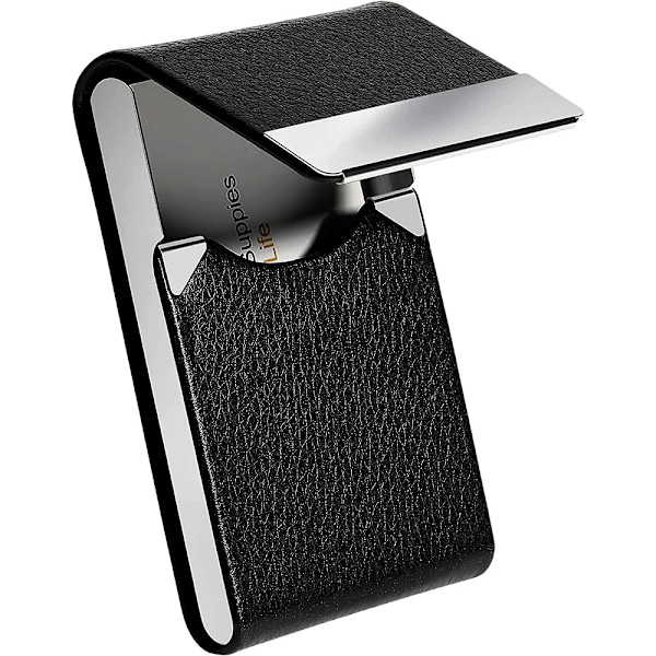 1 st Business Card Holder Case PU Läder Business Card Case Metall Nam