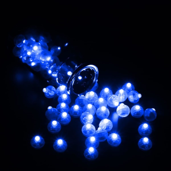 LED Mini runda ballongljus, 100 stycken Mini LED-ballong, Mini