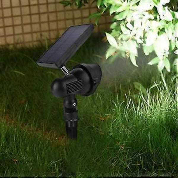 Solcellsdriven 7W LED Markbelysning Utomhus Gräsmatta Lampa för Hem Trädgårdsbelysning
