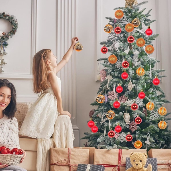 Colorful Christmas Ball 26 pcs Christmas Tree Ball Ornaments Set