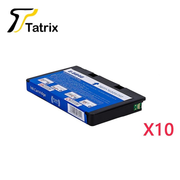 Tatrix Quality Compatible Ink Cartridge For T5846 E-5846 For Epson Picturemate Pm200 Pm240 Pm260 Pm280 Pm290 Pm225 Pm300 Etc 10pcs T5846