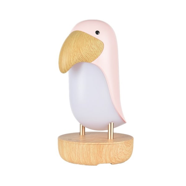Pink LED Natlampe Tukan Ammelys med Bluetooth-funktion