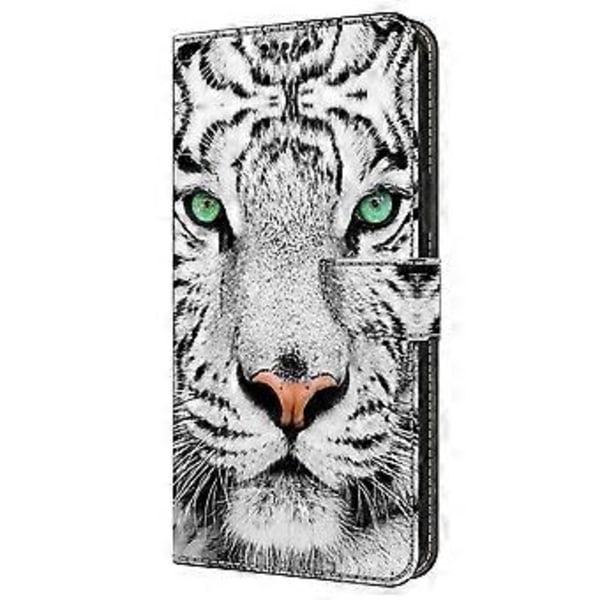 Skal till iPhone 16 Pro Max, mönstertryckt skyddande fodral TPU+PU Läder Flip Telefonfodral (Stil D)