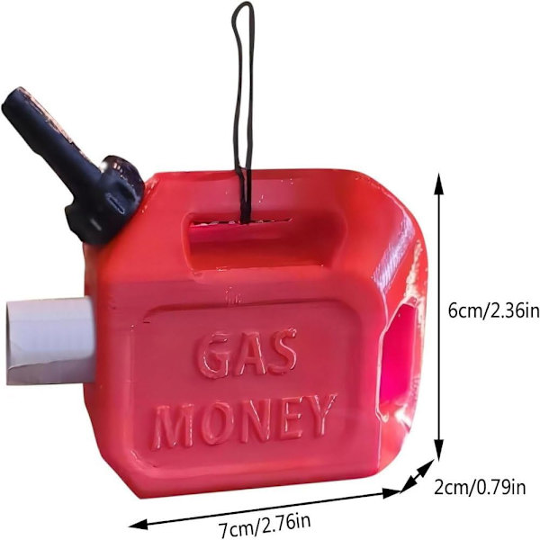 Gassbeholder-ornament, 2024 Gass Juleornament, Morsom Pengeseddelholder Ornament
