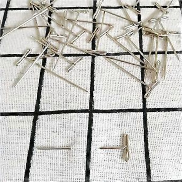 150 kpl peruukinvalmistussetti ruostumattomasta teräksestä valmistettuja T-neuloja muovilaatikoilla peruukkeihin, ompeluun, pingotukseen ja neulomiseen (32 mm, 51 mm)