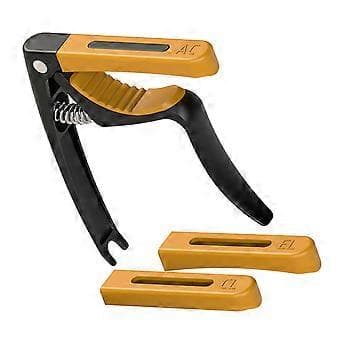 Gitarrinstrument Stämklämma Gitarrtillbehör Universal för Akustisk Klassisk (Svart)