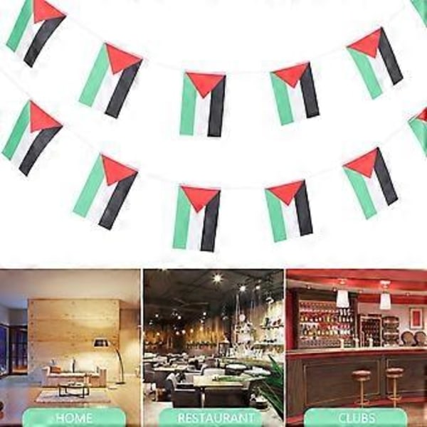 Palestina Flagga Vimpel Palestina Dagen Festdekoration Palestina Flagga Hängande Banner