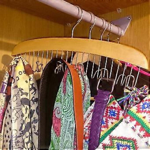 Ripustuskoukut | 12 koukkua Vyökoukku - luonnollinen väri