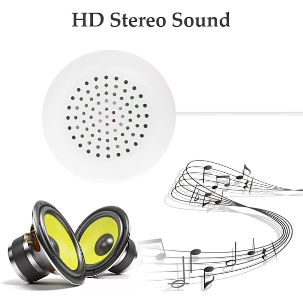 Högtalare under kudde, bärbar personlig högtalare, 3,5 mm minihögtalare, hypnoshögtalare, stereohögtalare, DIY-kuddhögtalare för MP3-telefon, bärbar CD med 3,5 mm