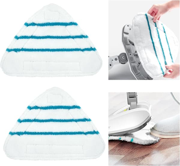 (set med 2) Mikrofiber Ångmoppöverdrag Tillbehör Universal Washab