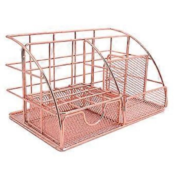 Skrivebordsorganisator, Stilig design Alt-i-ett pennholder i netting for skrivebord, Multifunksjonell blyantorganisator, Allsidige skrivebordsorganisatorer og tilbehør for