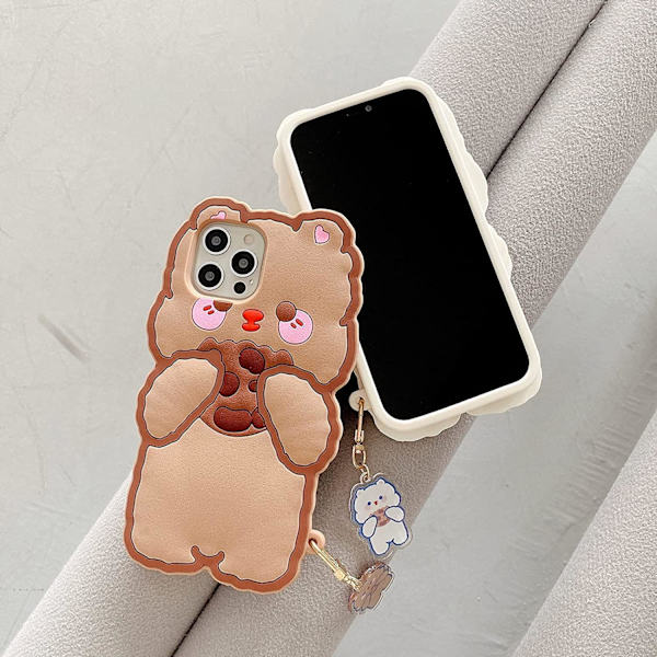 Ainutlaatuinen kuori iPhone 13 Pro Max:lle, söpö ja hauska 3D