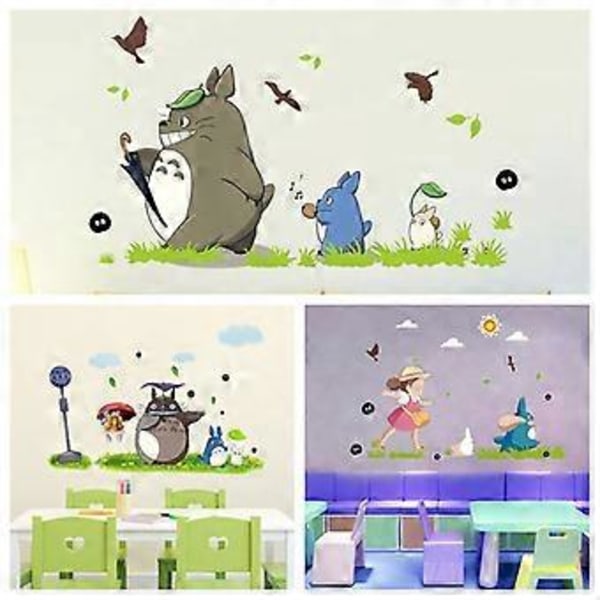 Nye Tegnefilm Totoro Vinyl Vægstickere til Børneværelse Cafe/Bar/Hjemmeindretning Totoro Tapet Poster