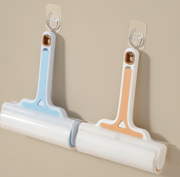 Rullebørste fnugfjerner, tøjfnugfjerner, fnugbørste, orange