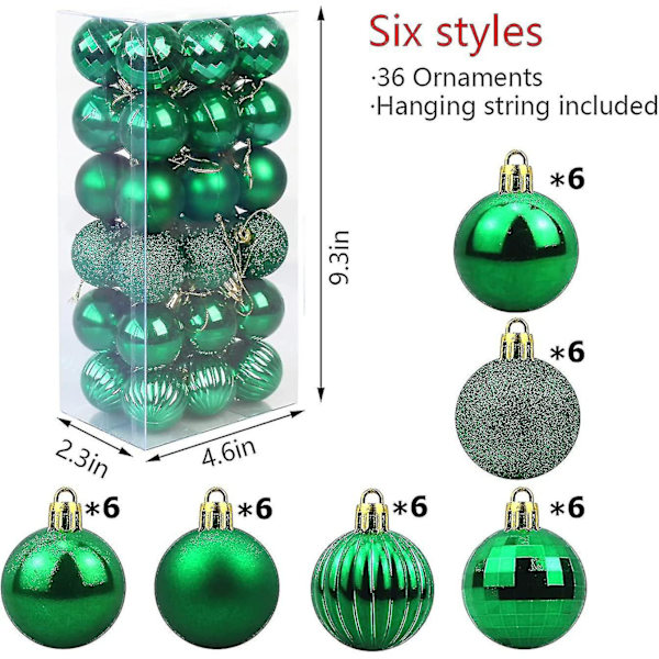 Christmas Ball Ornaments Shatterproof Christmas Decorations Tree