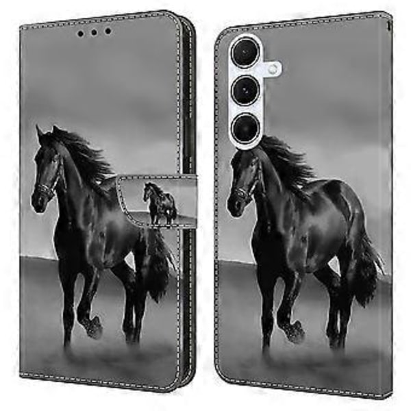 Til Samsung Galaxy A16 5G/4G Etui Magnetisk Lås 3D Mønster Læder Wallet Telefon Cover (Style D)
