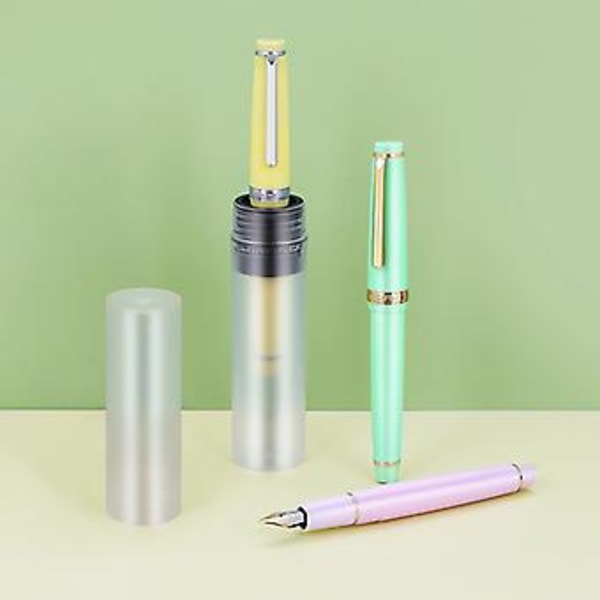 Fin Nibbly Fyrfjerpen Business Office Pen Student Skole Kontorartikler (Guldstykker Avocado Grøn)