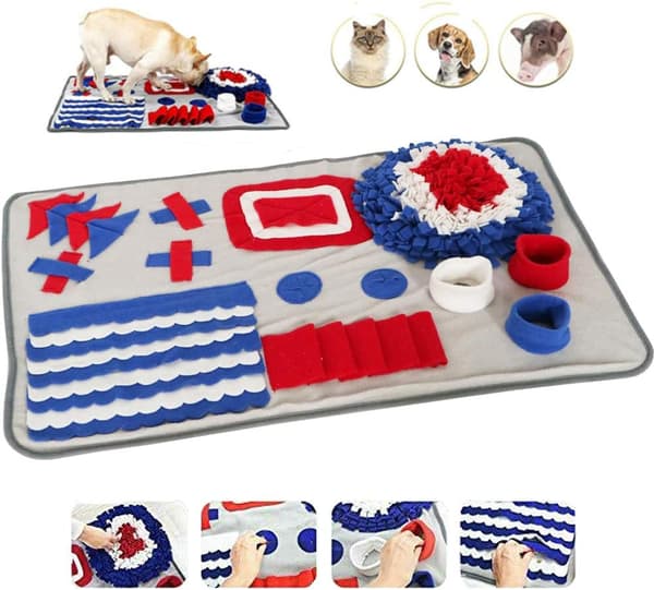 Snuffle-måtte, foder-skattejagt-måtte til små og store hunde