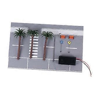 1/64 Vejscene Modelbil Display til Støbt Bilpynt Køretøjsdisplay