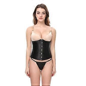 Kraftig korset til kvinder med dobbelte stivere, underbust - sort, S(XL)