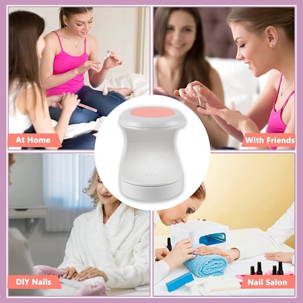 Mini LED UV-lampe til negle, mini UV-lampe til gel, negle-tørrer, Po