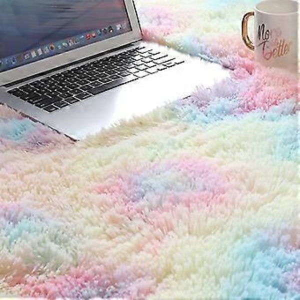 Fluffig Plyschmatta Vardagsrum Ryamatta Rektangulär Matta Dekor (Gradient Ramp 50x200cm)