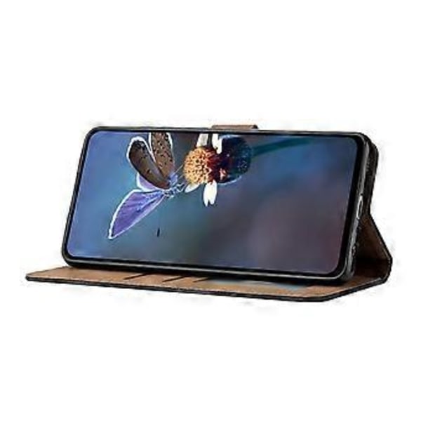 Til Samsung Galaxy A35 5G Etui PU Læder Wallet Stand Sommerfugl Præget Telefon Cover (Style B)
