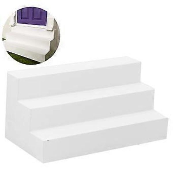 1:12 Dukkehuss Miniature Simuleret Dørtrin Trappe DIY Mini Model Legetøjs Tilbehør HvidHvid Trin( )