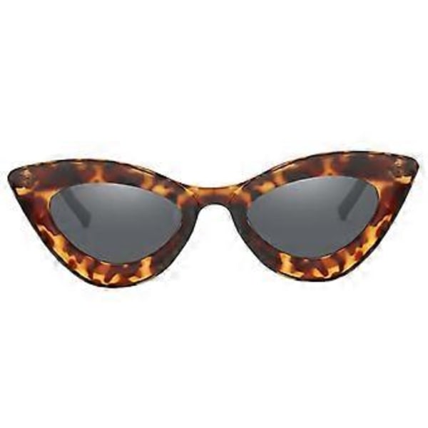 Dame Solbriller Klassisk Designer Triangel Briller UV 400 Shades( Leopard)