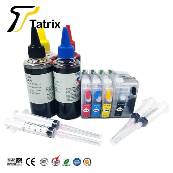 Tatrix Empty Refillable Ink Cartridge For Lc3617 Lc3619 Xl ,for Brother Mfc-j2330dw Mfc-j2730dw Mfc-j3530dw Mfc-j3930d P 4ink add Cartridge