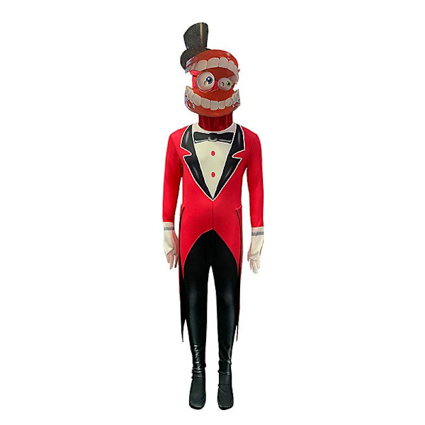 Fantastiska digitala cirkus cosplay-dräkt digital cirkus cosplay unisex komplett set karneval festdräkt för barn julklapp Caine 110