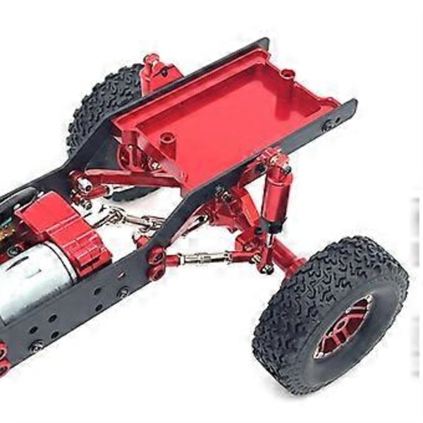 RC Bil Haleplate Bakluke Erstatningstilbehør DIY Reservedeler for 1/12 MN99S MN98 Klatrebil Hobby Modell Kjøretøy Crawler (rød)