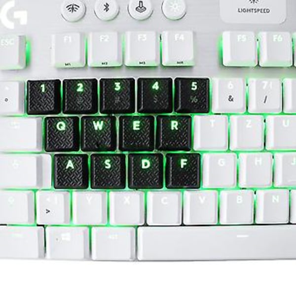 Sklisikre tekstur-tasthetter 13 stk PBT Tasthette OEM-profil for G915TK LKeycap (Svart)