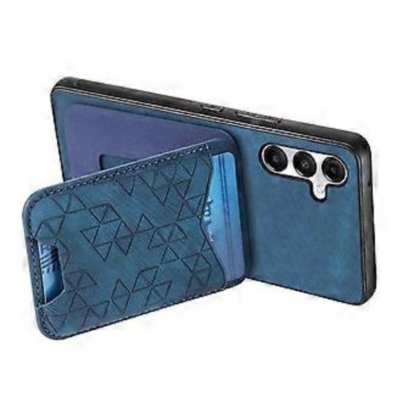 Til Samsung Galaxy A05s 4G Etui med Præget Mønster, Kortholder, Støttefod, Læder Bagside Cover (Style E)