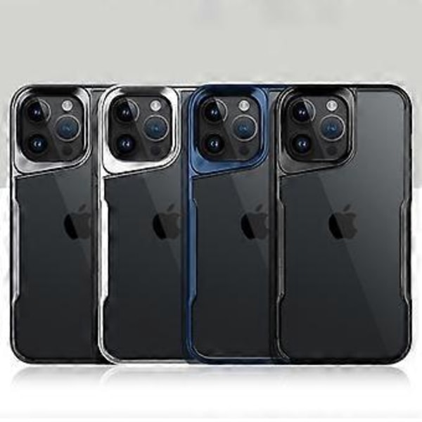 NEWZONE Deksel til iPhone 15 Pro Max, Matt, Fallsikkert TPU+Akryl Skall (Titanium Blå)