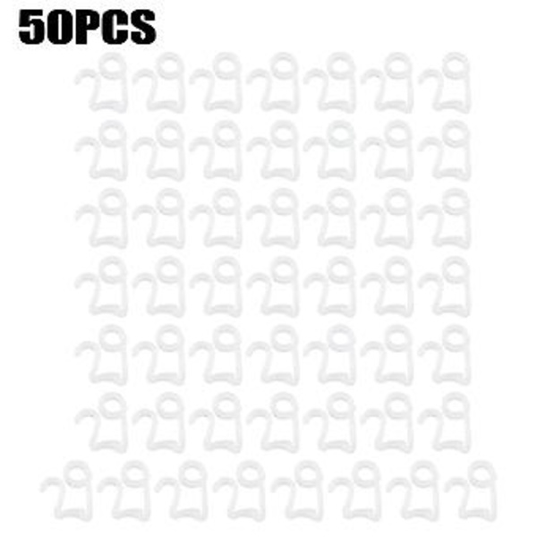 50 x Tagrende Hængende Krog / Klips Til Julelys Udendørs (2)