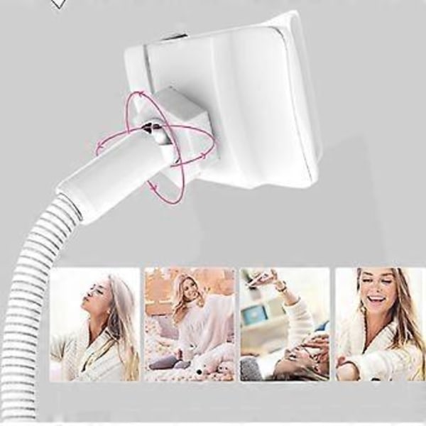 Selfie Ringlys med Mobiltelefonholder Stativ 3 Lystilstande Lysstyrke LED Bordlampe til Live Stream Makeup
