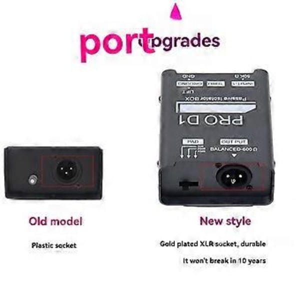 Uusi PRO D1 Audio Isolator, Audio Current Eliminator, XLR 6.5 Isolator, Mikserimikrofonin Yhteinen Maadoitus