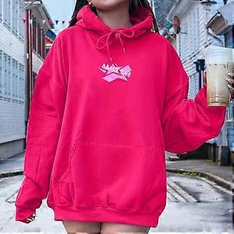 Dame Hettegenser med snøring, Pullover Topper, Trendy Langermet Snøring (XL)