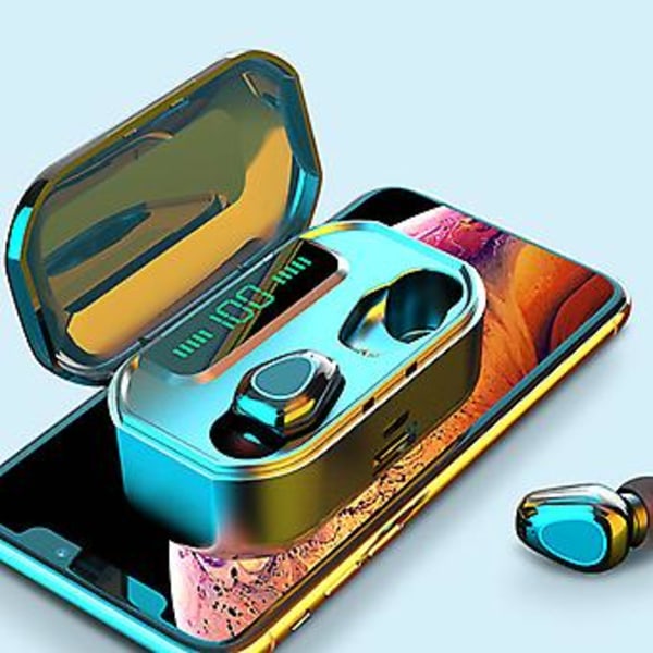 Bluetooth-kuulokkeet Langattomat Liike-kuulokkeet Handsfree Stereo Melunvaimennus (Digitaalinen Valkoinen)