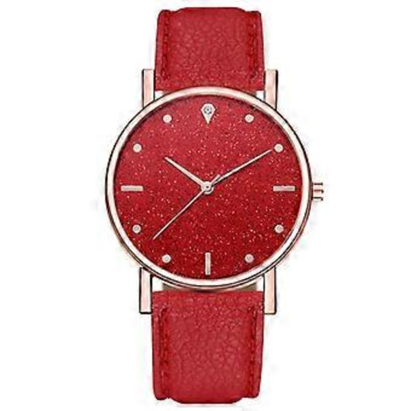 Dames Quartz Ur - Rød og Chic En Elegant Ur til Damer