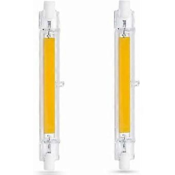 R7S LED-lampa, 20W, Kallvit 6000K, Ej Dimbar, Slim COB LED-lampa (2-pack)