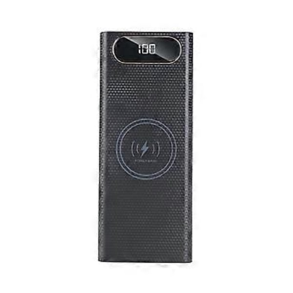 Powerbank DIY Skalfodral Batteriladdare Box med Belysningsfunktion 8x21700 Batteriskal Förvaring