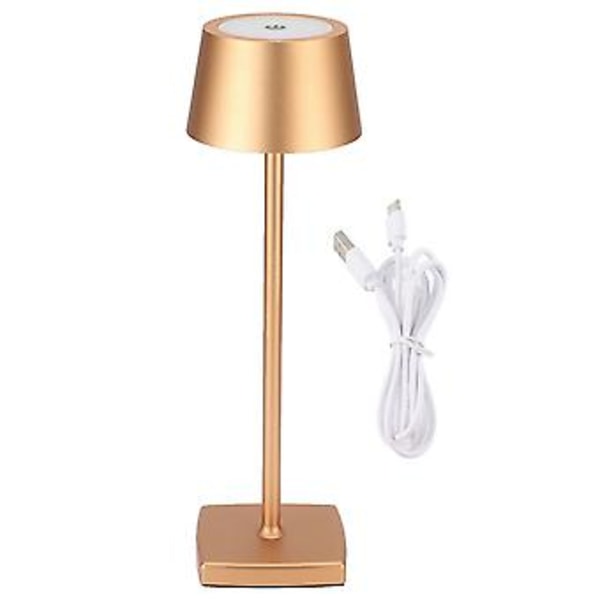 LED Skrivebordslampe USB Lading Bordlamper for Bar Stue Leselys Varmt Hvitt Lys