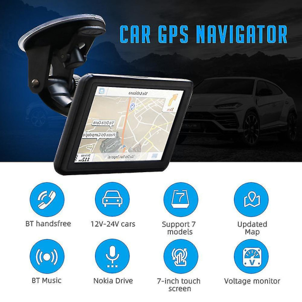 5 Inch Touchscreen Car Truck Gps Navigator Sat Hd 8gb 256mb Auto Rv Gps Navigation System Multi-region Map Africa