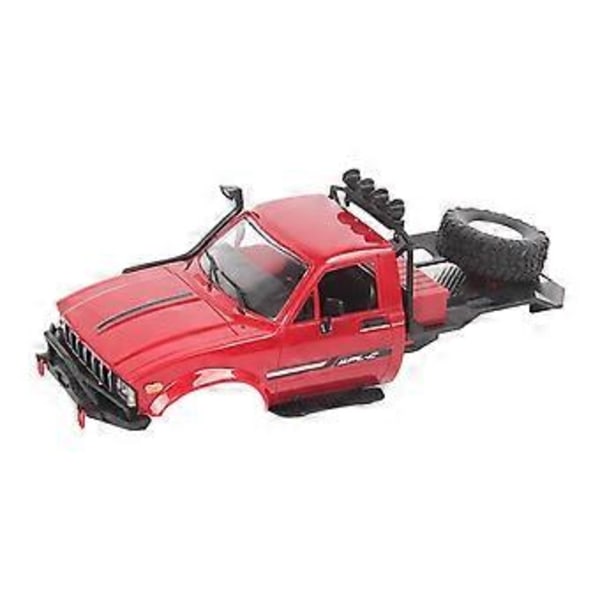 1/16 Karosseri Skall Deksel Monteringssett for WPL C14/C24 Fjernkontroll Racing Bil Reservedeler Oppgradering (Rød Stil 1)