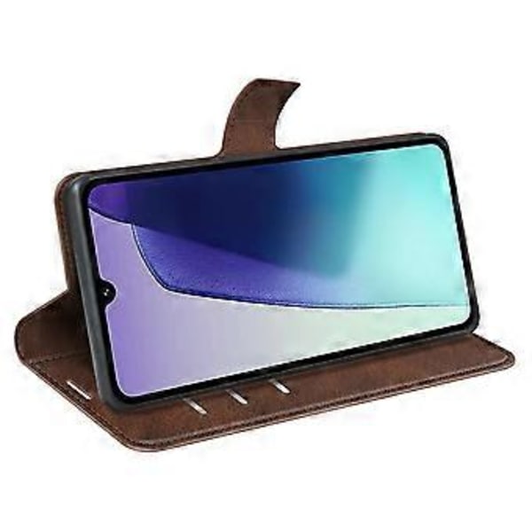 Xiaomi Poco C75 4G/Redmi 14R 5G/14C 4G -puhelinlaukku, jossa jalusta, naarmuuntumaton vasikannahkajäljitelmä (tyyli G)