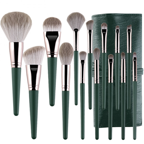 14 stk. Makeup-børstesæt Fluffy Soft Eye Shadow Foundation Brush